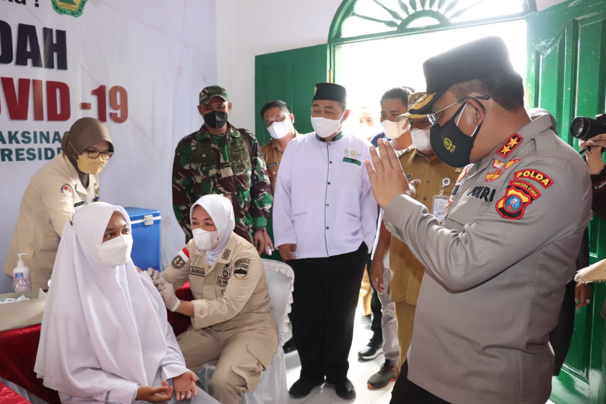 Tercatat 9.705 Warga Sumut Ikuti Vaksinasi Merdeka Polri