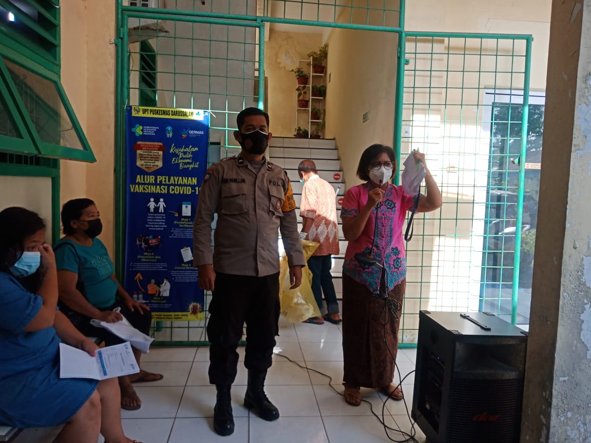 Polsek Medan Baru Gelar Vaksinasi Merdeka Dosis Dua
