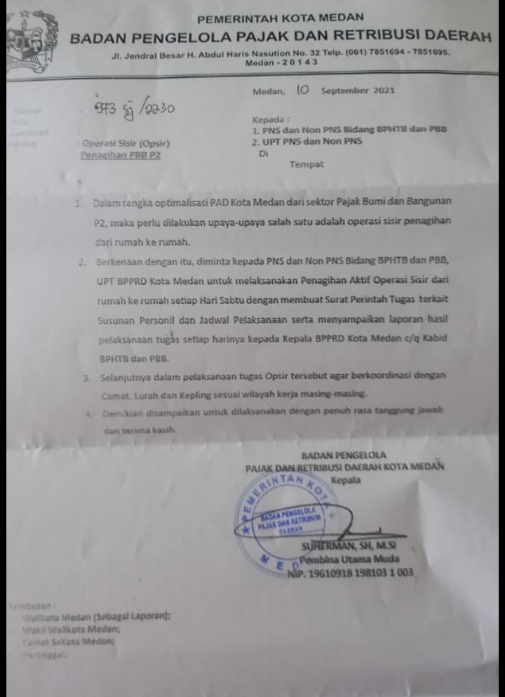 BPPRD Medan Buat Peraturan Sabtu Kerja, PC IKA PMII Kota : Tindakan Tidak Adil