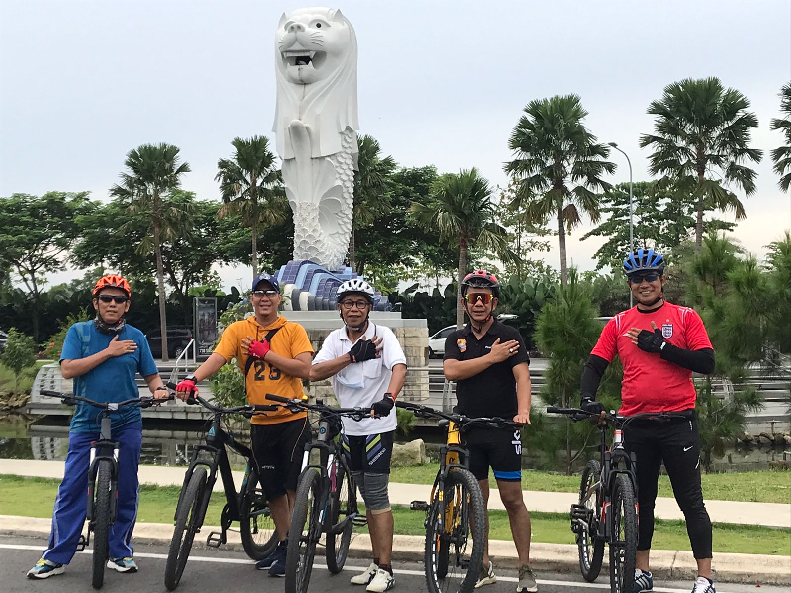 Gowes Jurnalis Medan Kunjungi Kawasan The Singapore