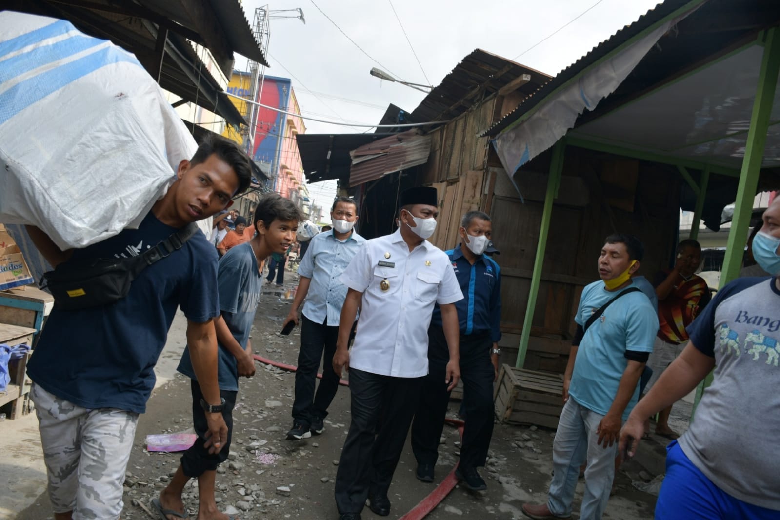 Pajak Lama Perbaungan Terbakar, Ini Kata Bupati Darma Wijaya