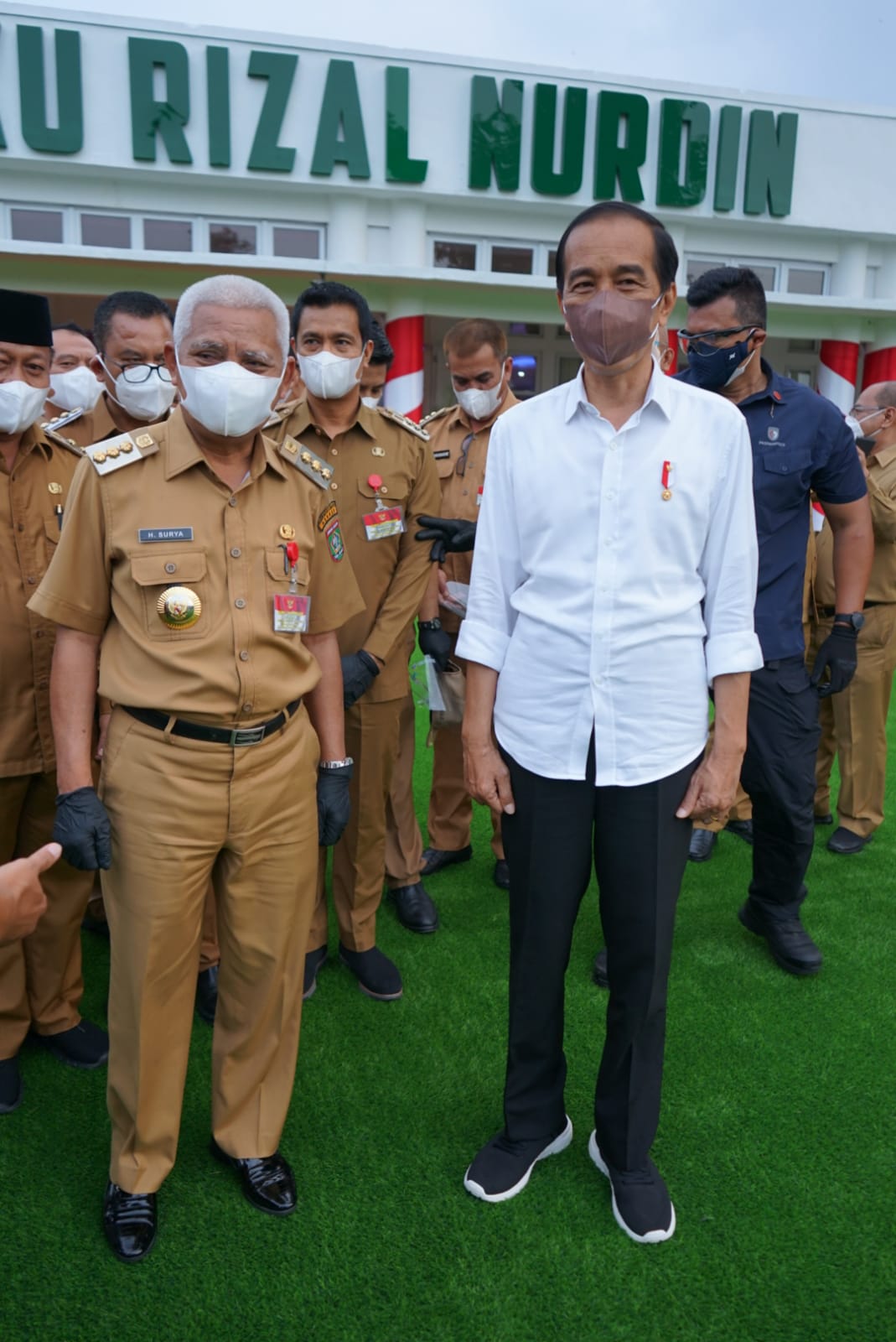 Bupati Asahan Hadiri Kunjungan Presiden Jokowi di Rumah Dinas Gubernur Sumatera Utara