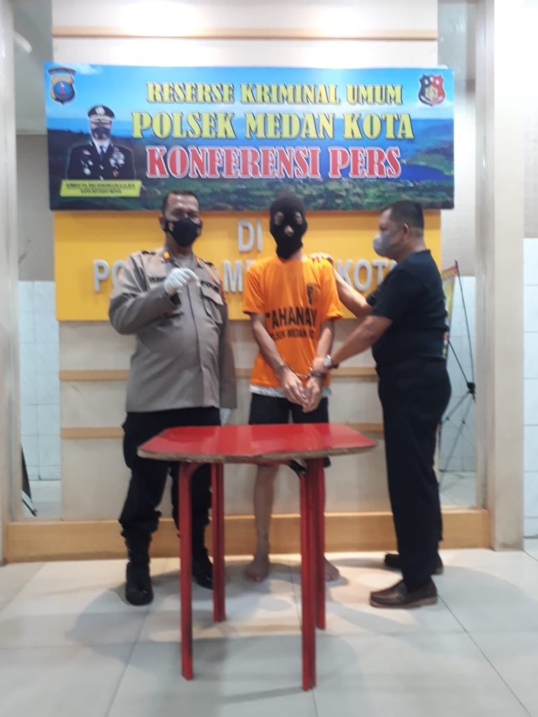 Warga Namorambe Diciduk Tim Reskrim Polsek Medan Kota Gegara Shabu