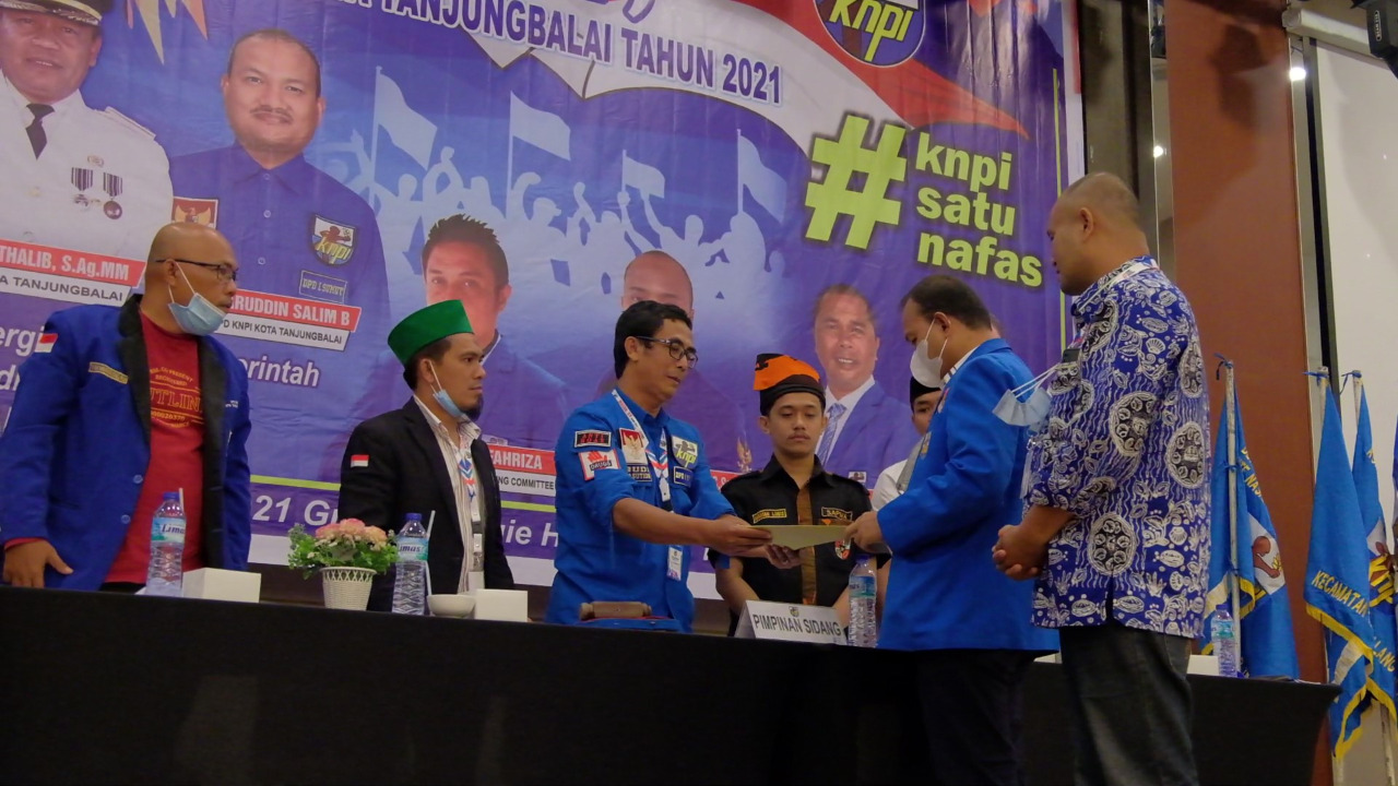 Asmui Rasyid Mrp terpilih menjadi ketua DPD KNPI Kota Tanjungbalai Periode 2021-2024