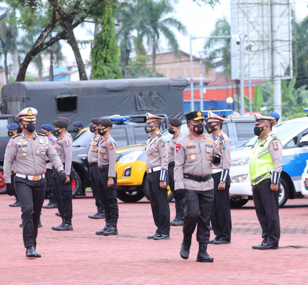 Kapolda Sumut Pimpin Apel Gelar Pasukan Operasi Patuh Toba 2021