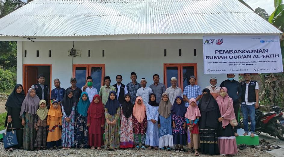 Aksi Cepat Tanggap Labuhanbatu Bantuan Pembangunan Rumah Quran Al-Fatih di Bilah Barat