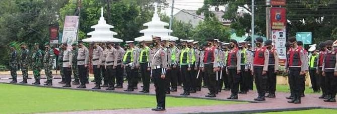 Wakil Bupati Hadiri Apel Gelar Pasukan Operasi Toba 2021 di Mako Polres Labuhanbatu