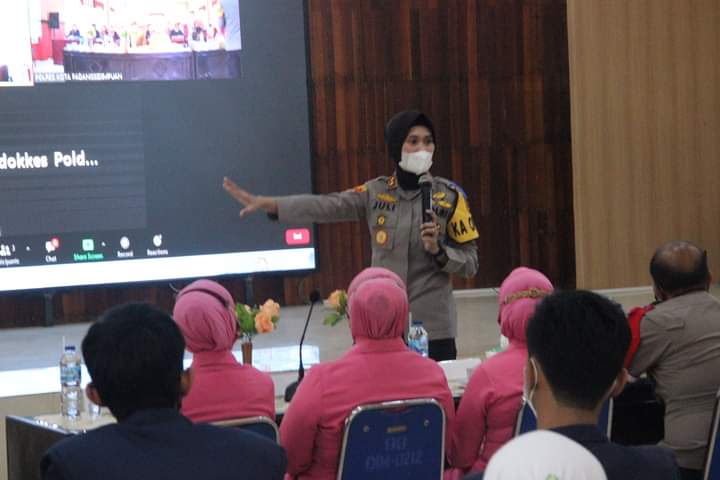 KAPOLRES PADANGSIDIMPUAN MENGGELAR PELATIHAN BERSAMA RELAWAN VAKSIN