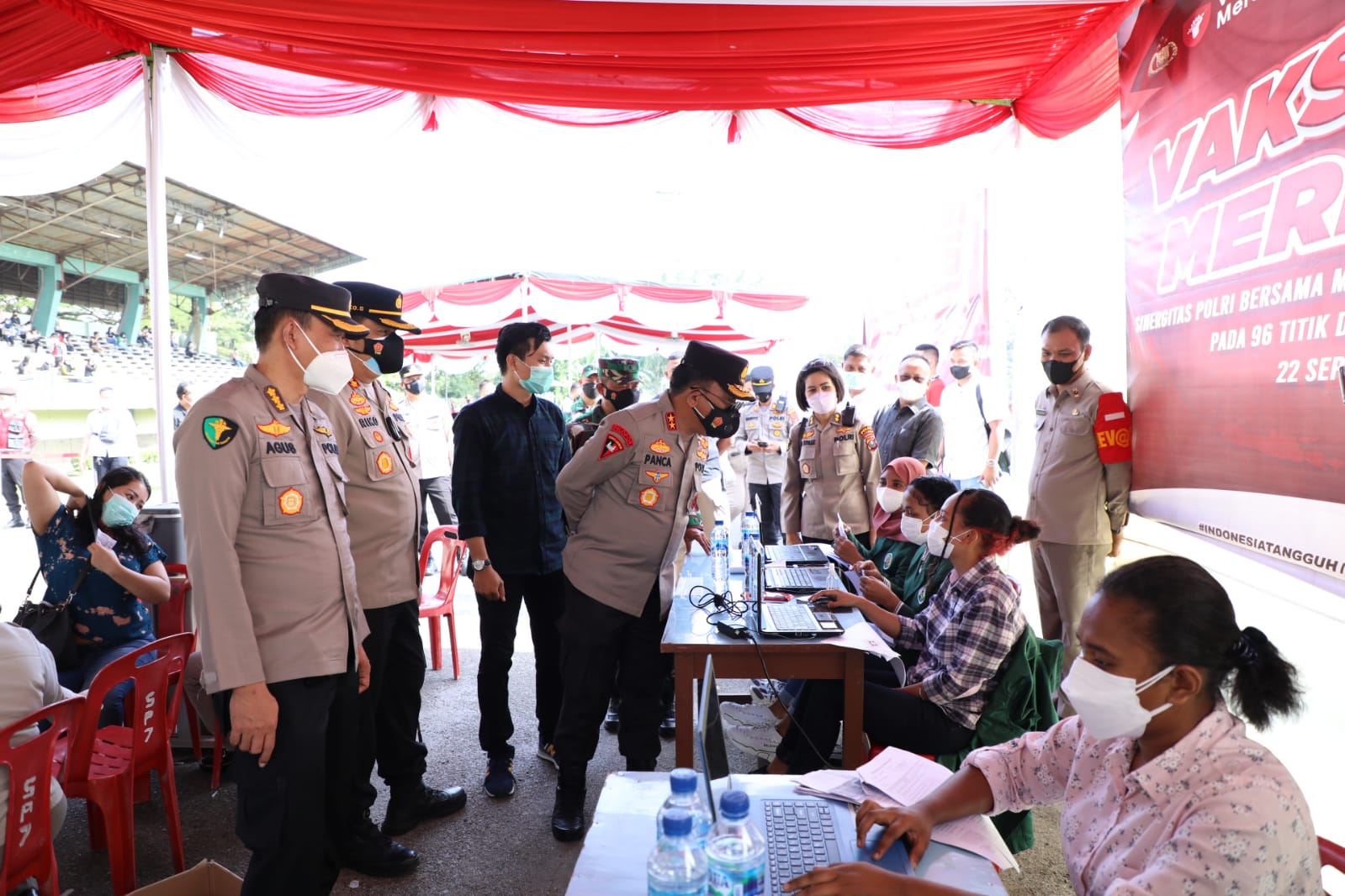Kapoldasu Mengapresiasi Pelaksanaan Vaksinasi di Kampus USU & Panca Budi