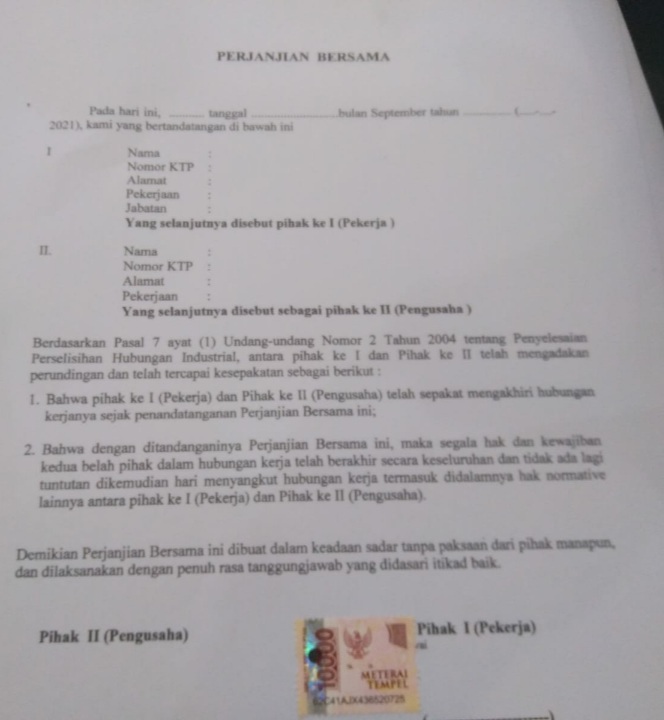 Honorer PDAM Tirtanadi Tidak mau Tandatangan PHK Sepihak, PC IKA PMIIÂ  Medan : Itu Bukan Perjanjian Kontrak Tapi Jebakan