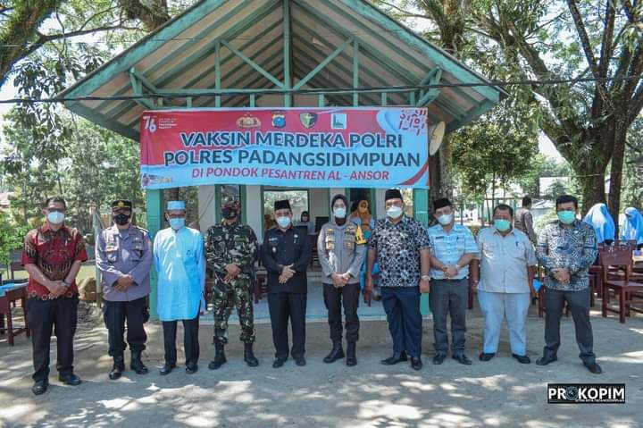 Arwin Siregar pimpin monitoring Vaksinasi Santri Pondok Pesantren se-Kota Padangsidimpuan