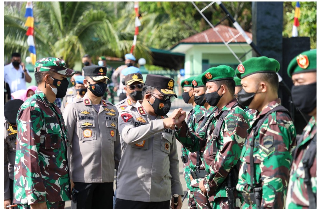 Jalin Sinergitas Kapolda Sumut Melaksanakan Kunjungan ke Kodim 0213 Nias