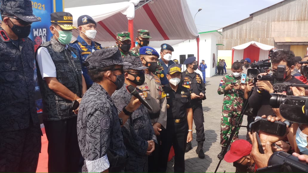 BNN TUTUP OPERASI LAUT INTERDIKSI TERPADU, 122 KG SABU GAGAL MASUK INDONESIA