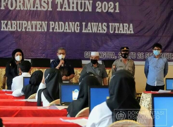 SEKDA PALUTA TINJAU HARI TERAKHIR SKD CPNS TAHUN 2021
