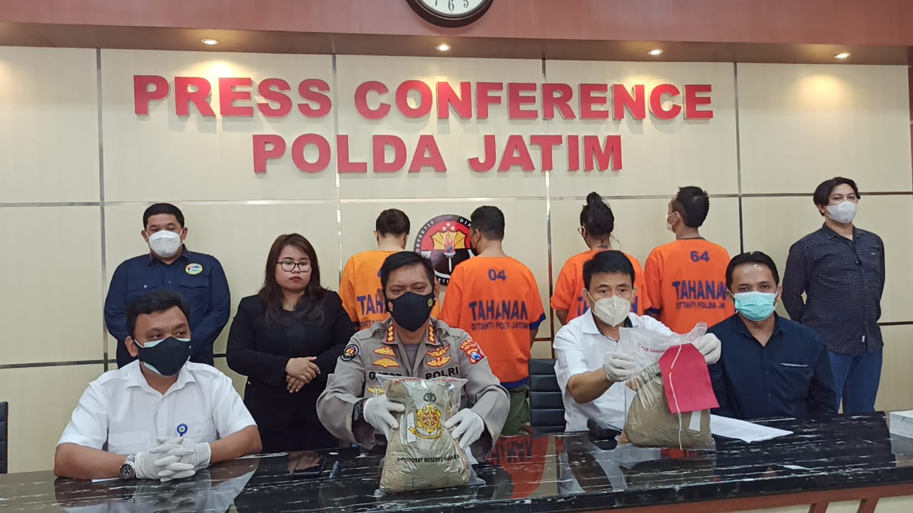 Ditresnarkoba Polda Jatim, Bongkar Sindikat Peredaran Narkoba Jaringan Internasional