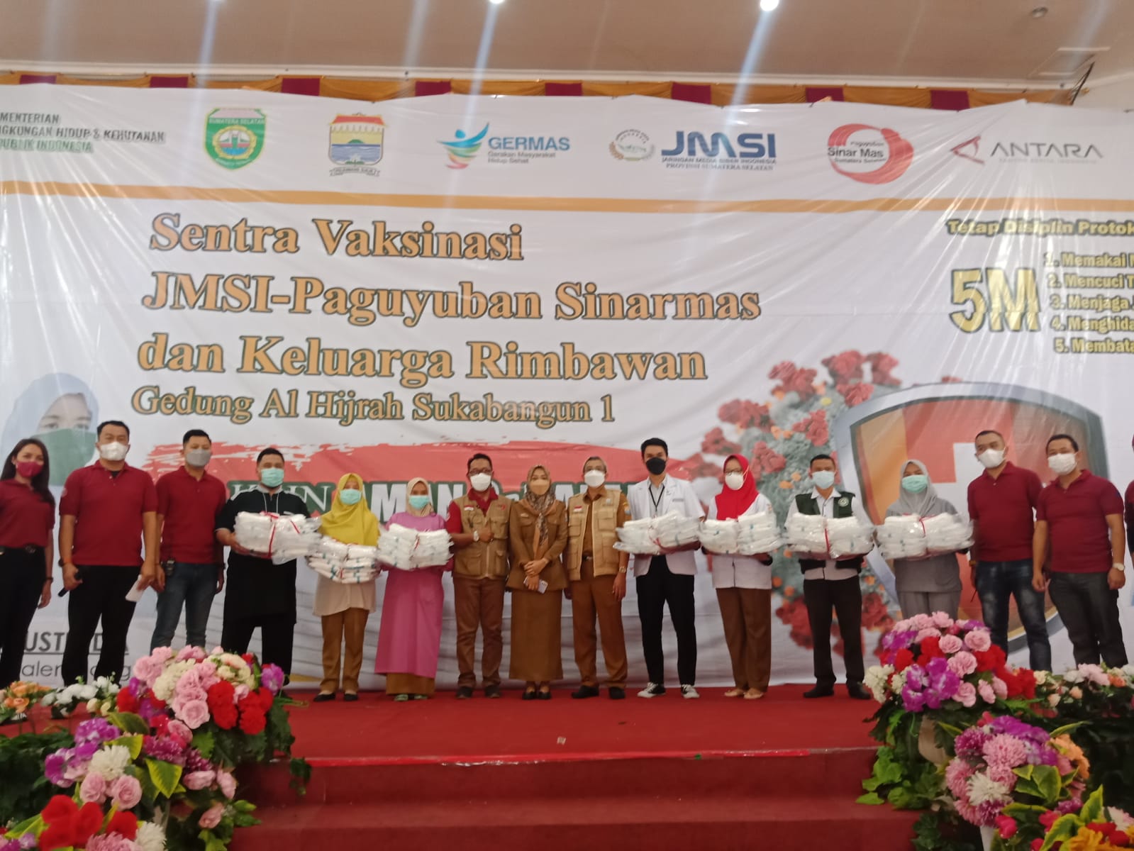 JMSI Sumsel dan Paguyuban Sinar Mas Bagikan APD dan Masker