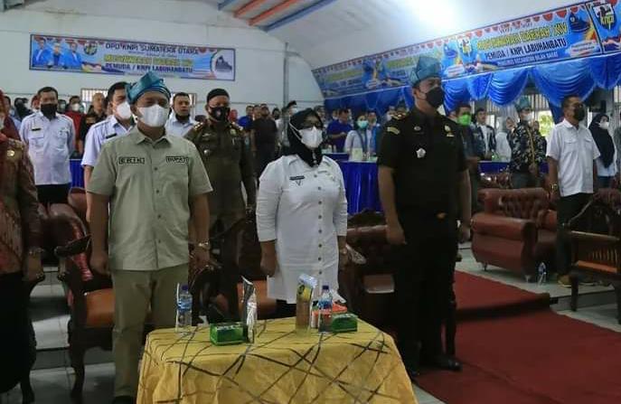 Bupati dan Wakil Bupati Labuhanbatu Hadiri Musda Ke-XIV KNPI