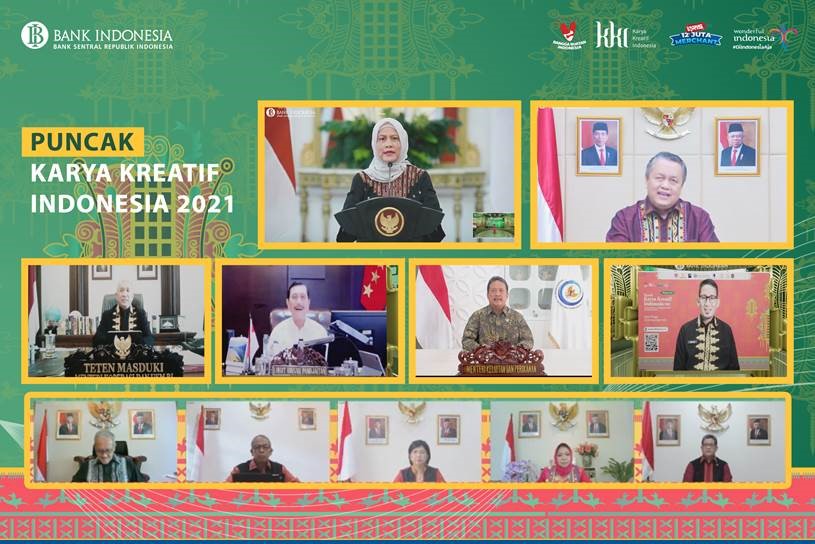Gubernur BI Perry Warjiyo : Karya Kreatif Indonesia 2021 Dorong UMKM Terus Bangkit