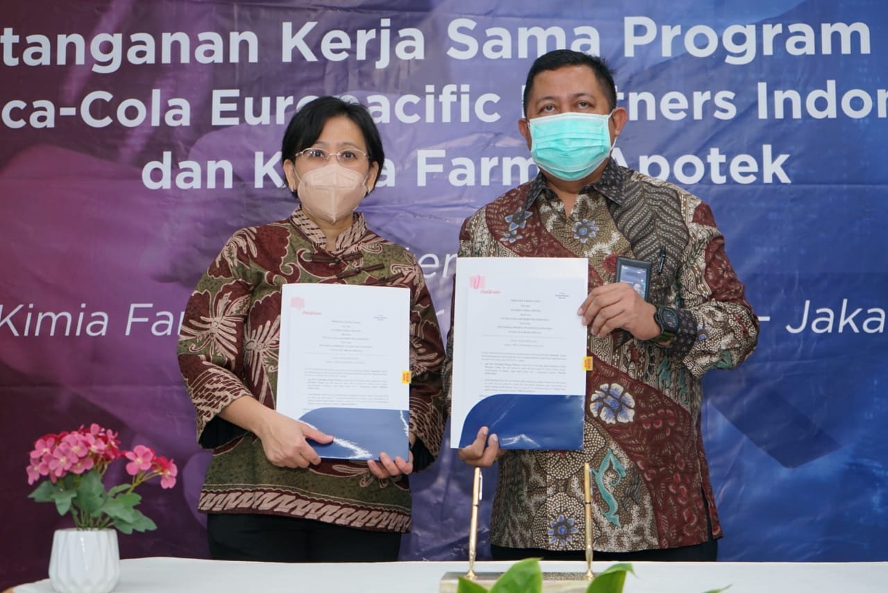 MoU Kolaborasi Kimia Farma Apotek dan CCEP Indonesia Tingkatkan Imunitas & Kesehatan Karyawan di Era Pandemi