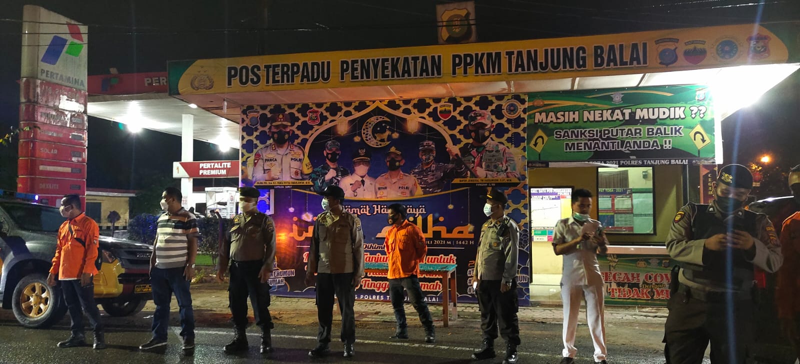 Pemko Tanjung Balai Bersama TNI dan Polri Ops Yustisi Patroli Gabungan