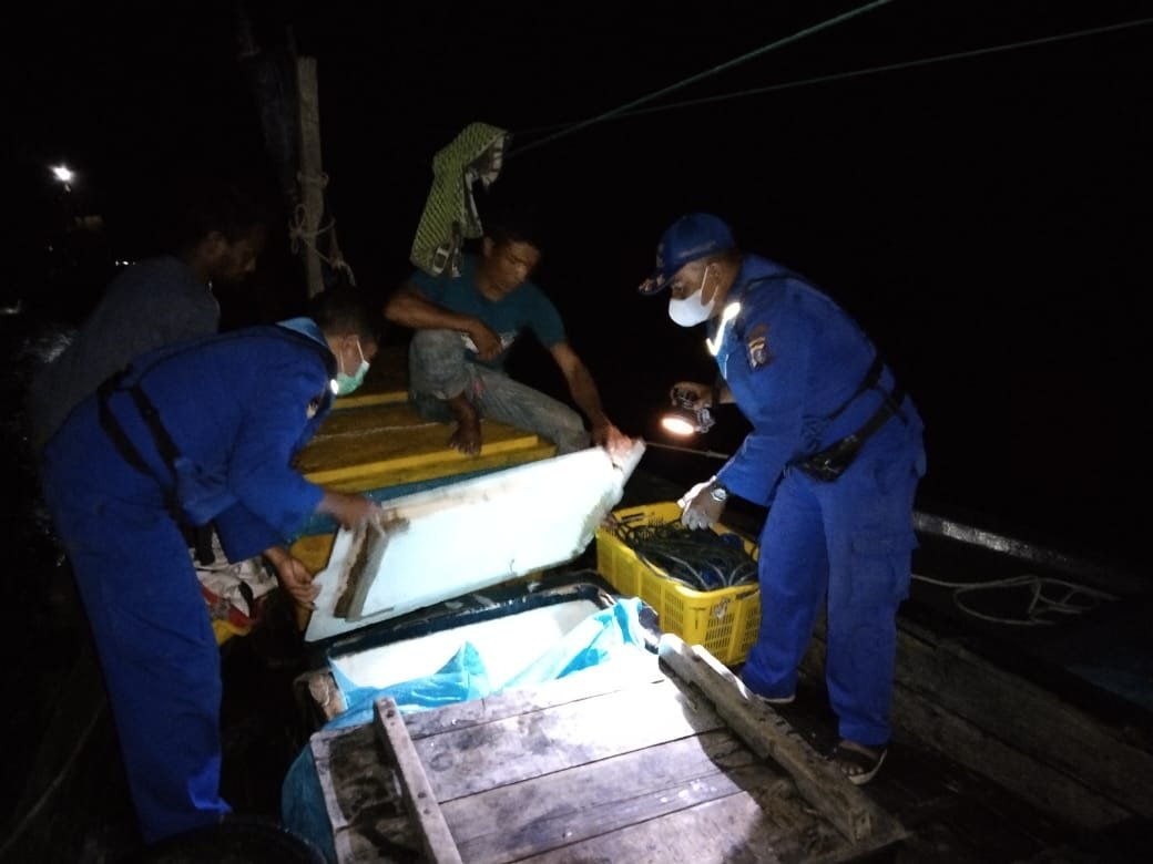 Tim Regu I Sat Pol Airud Polres Tanjung Balai Patroli Perairan dan Polmas Perairan