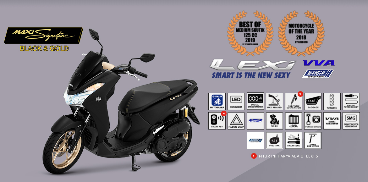 Spesifikasi Yamaha Lexi, Si Gesit di Keluarga Maxi