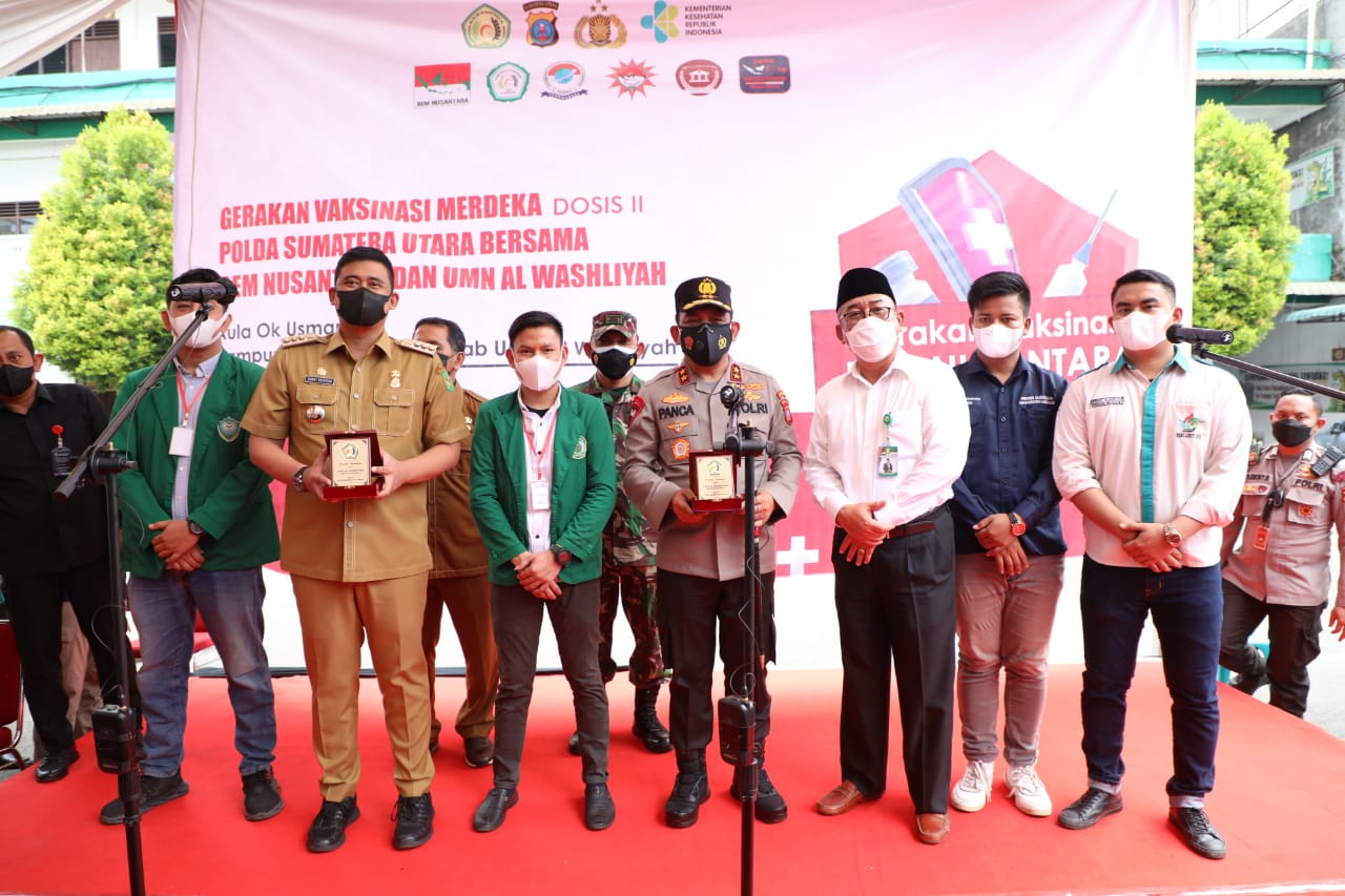Kapoldasu : Terimakasih untuk kerjasamanya para Mahasiswa, Gebyar Vaksinasi Mahasiswa dan Polri