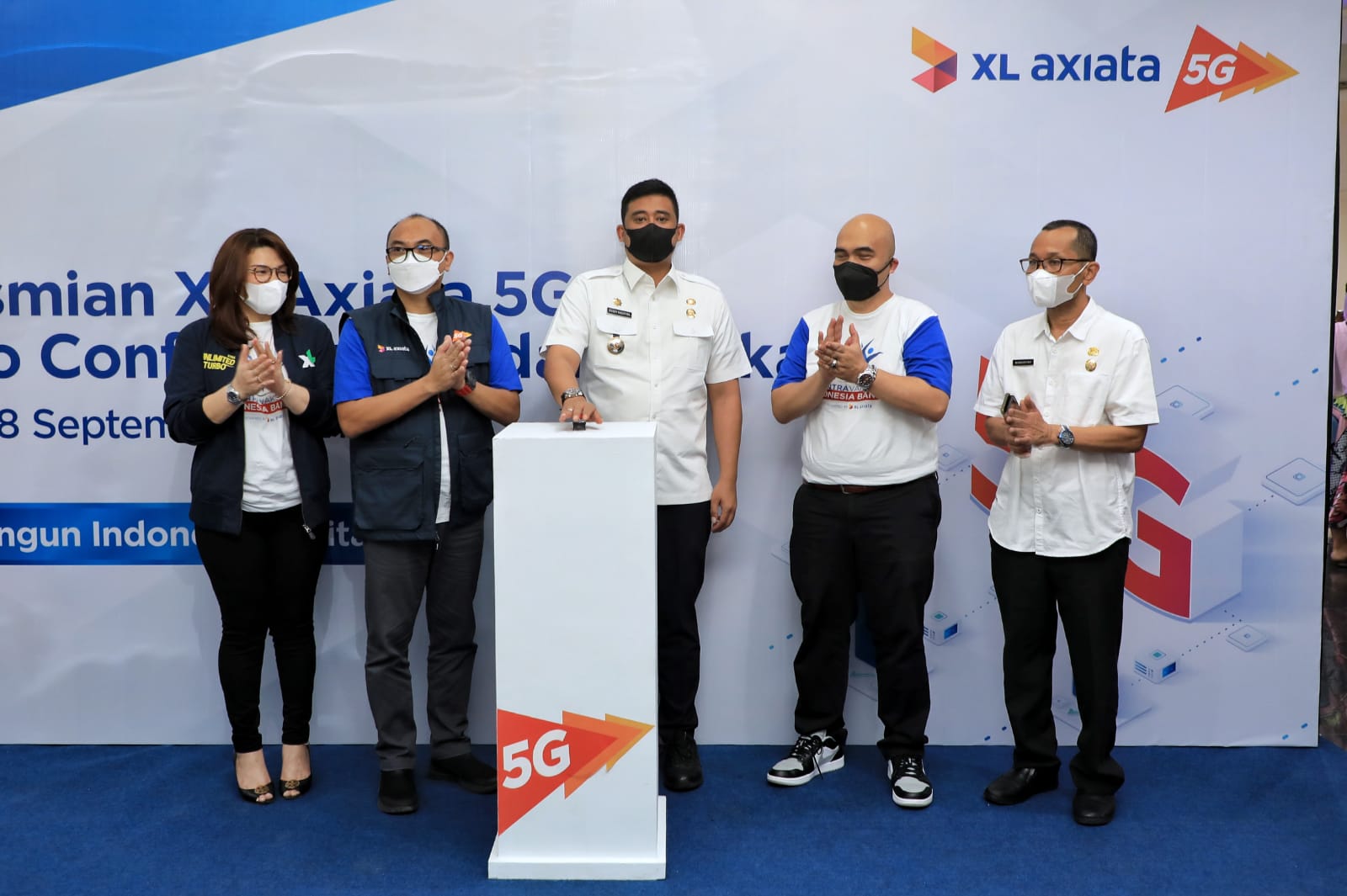 Luncurkan Jaringan 5G, Bobby Nasution berharap Teknologi digital dapat membantu masyarakat di masa Pandemi