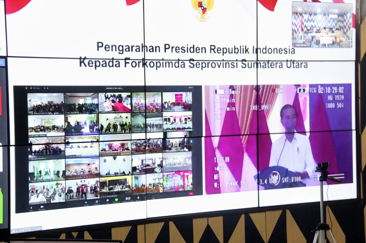 Wakil Wali Kota Medan Mengikuti Arahan Presiden RI Secara Virtual Bersama Forkopimda Kota Medan