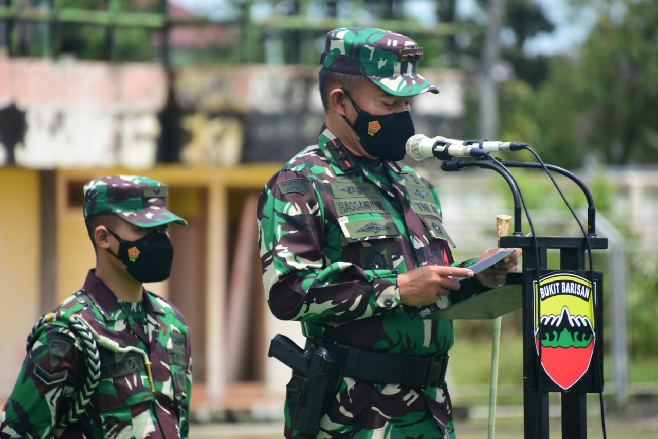 Pangdam I/BB Pimpin Apel Gelar Pasukan Kesiapan Pengamanan VVIP Kunjungan Kerja Presiden RI