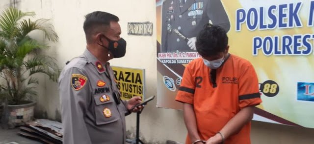 Polsek Medan Timur Ringkus Pelaku Perampokan Modus Bertanya Viral di Medsos