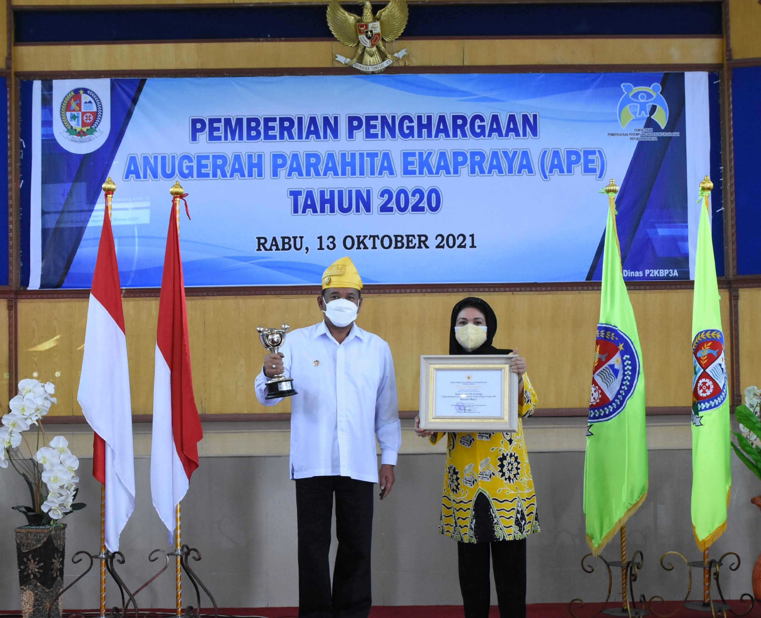 Deli Serdang Terima Penghargaan APE kelima kalinya Dari Kementerian PPPA
