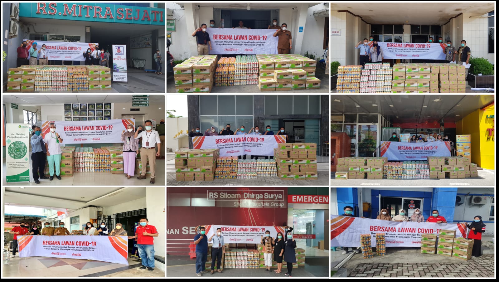 CCEP Indonesia Serahkan 1.930 Paket Produk Minuman ke Dinkes dan RS COVID-19 di Medan, Aceh dan Batam