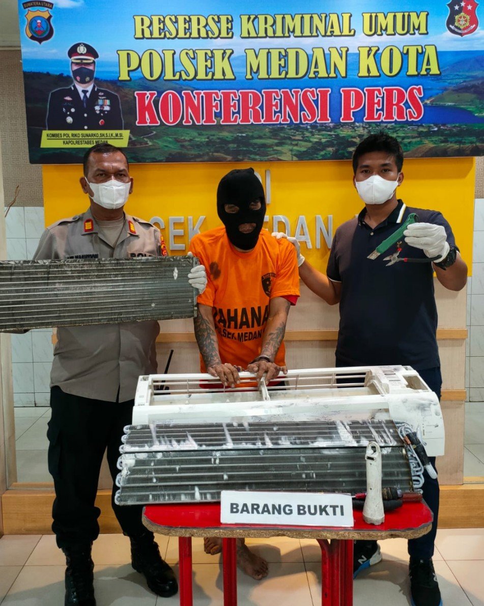 Tekab Polsek Medan Kota Amankan Seorang Warga Pelaku Pencurian