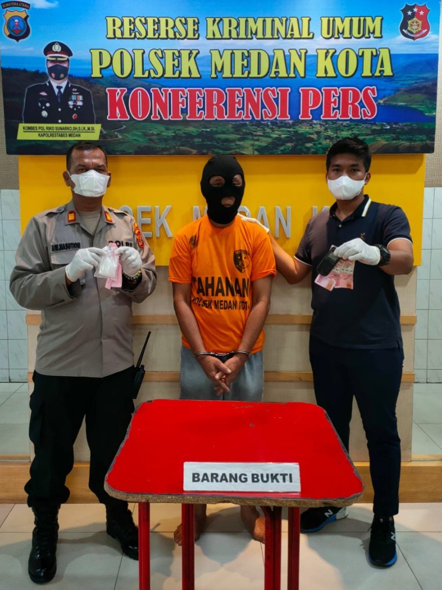 Disuruh Antar Shabu dengan Upah Rp 200 Ribu, Seorang Warga Gg Mesjid Diciduk Polisi