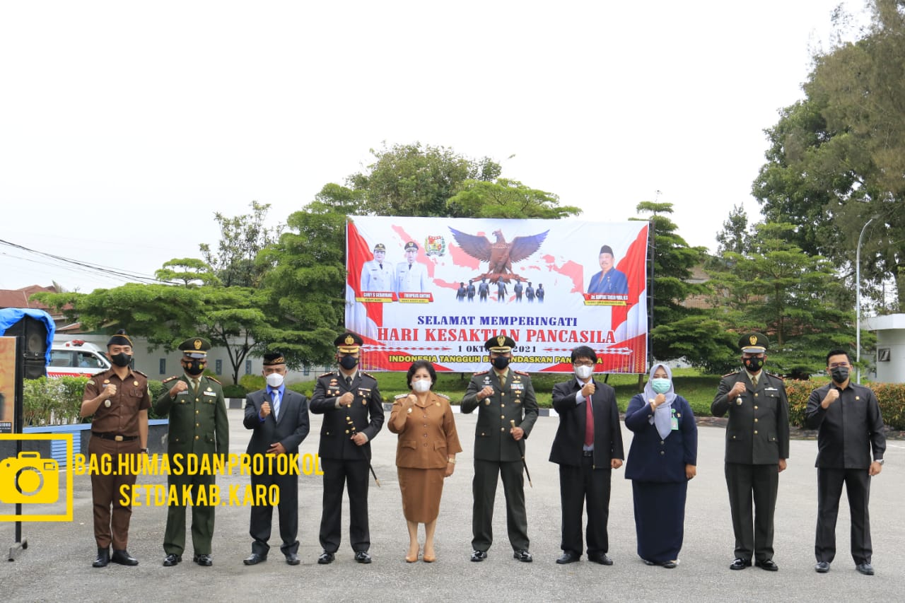 Peringatan Hari Kesaktian Pancasila Kabupaten Karo Tahun 2021.