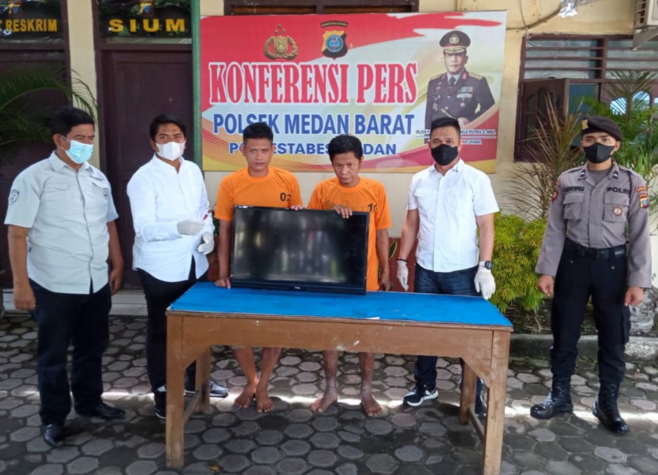 Dua Pria Pembobol Rumah di Bekuk Tekab Polsek Medan Barat
