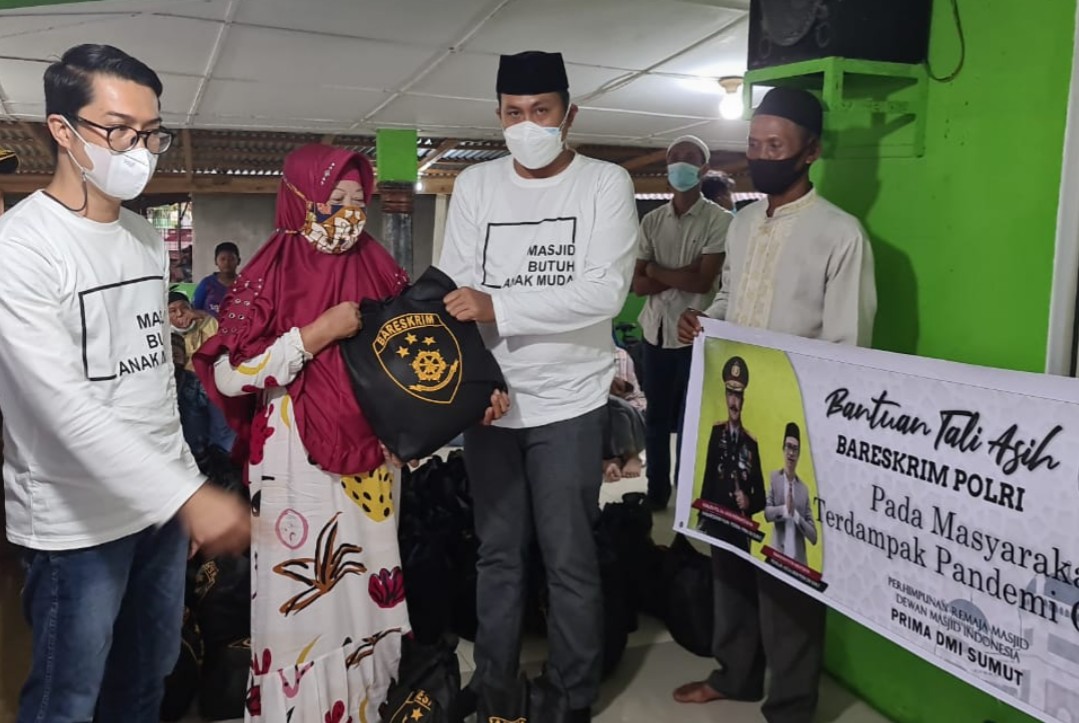 5.000 Paket Sembako Dari Kabareskrim Polri Untuk Masyarakat dan Bilal Mayit, Disalurkan Melalui (PRIMA DMI) Sumut.