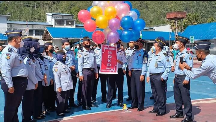 Menyambut HDKD 2021 Lapas Kelas ll B Sidimpuan Semarakkan Pekan Perlombaan Olah Raga dan Kesenian bagi WBP