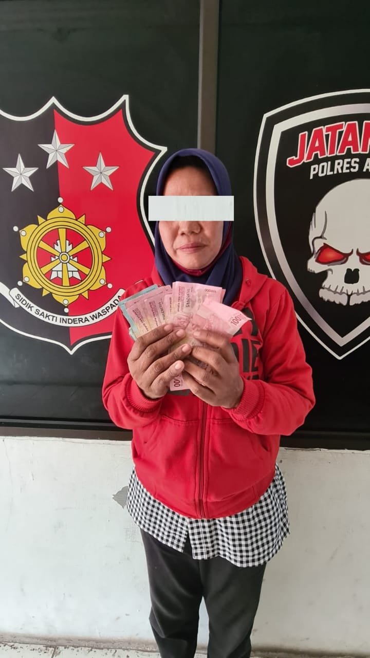 Jahtanras Sat Reskrim Polres Asahan Amankan Seorang Wanita Pelaku Pencurian
