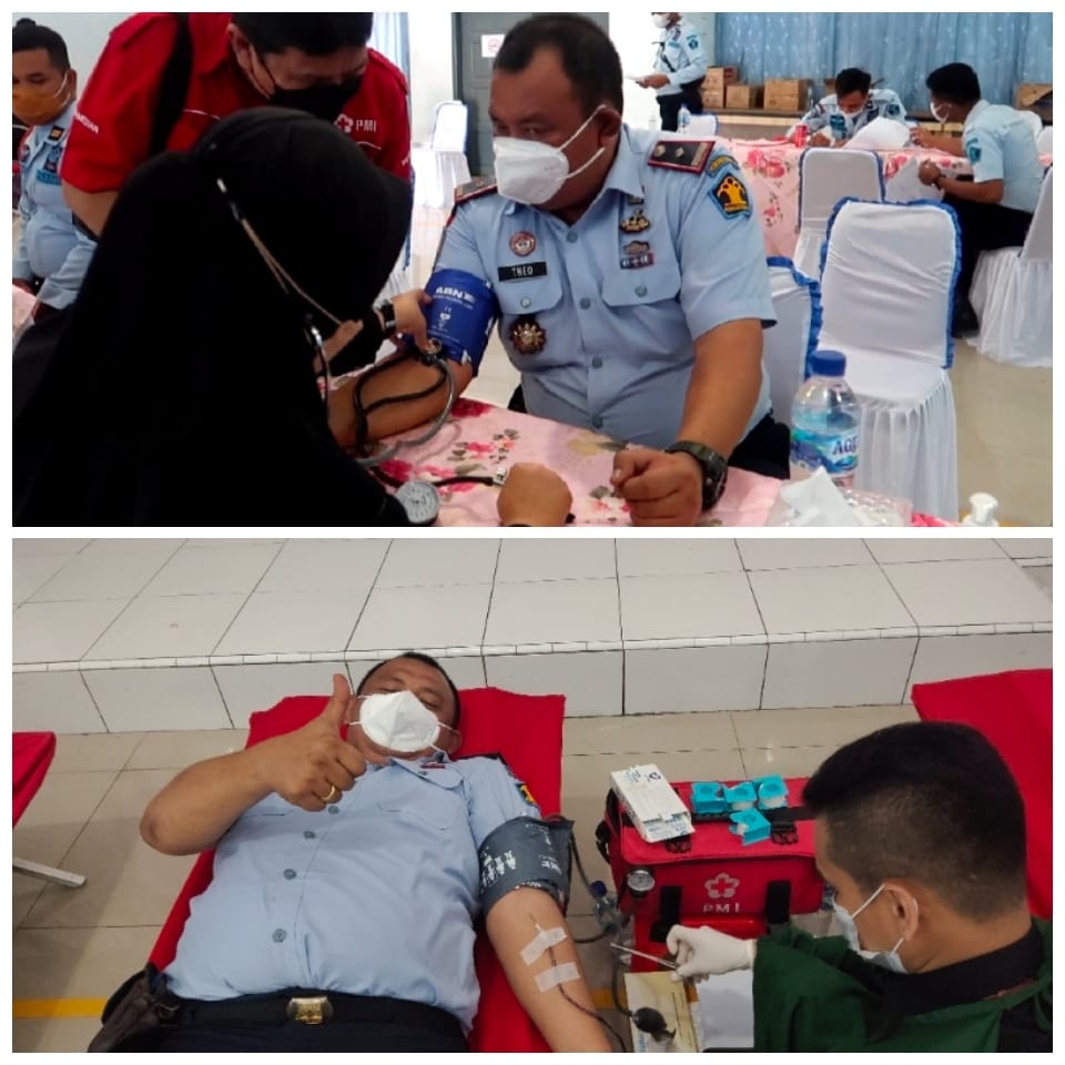 Ratusan Kantong Darah Dari Rutan 1 Medan Kanwil Kemenkumham Sumut Siap Didonorkan