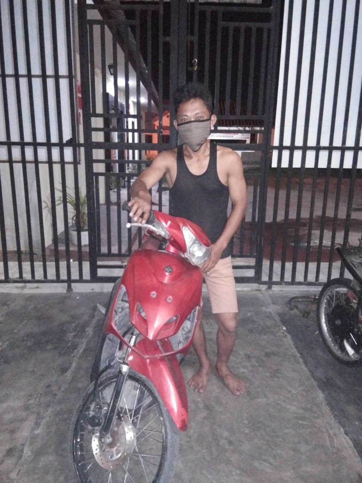 Kehabisan Bensin Saat Kabur Pencuri Handphone Dijebloskan Kejeruji Besi Polsek Kota Kisaran