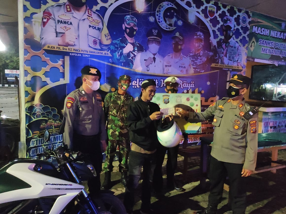 Pemko bersama TNI dan Polres Tanjung Balai Ops Yustisi Gabungan dalam Pendisiplinan Prokes Cegah Covid-19