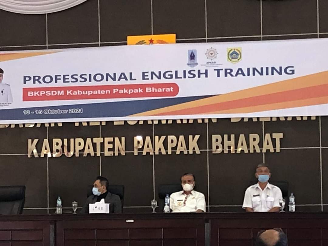 Pemerintah Pakpak Bharat Selenggarakan Pelatihan Professional English TrainingÂ 