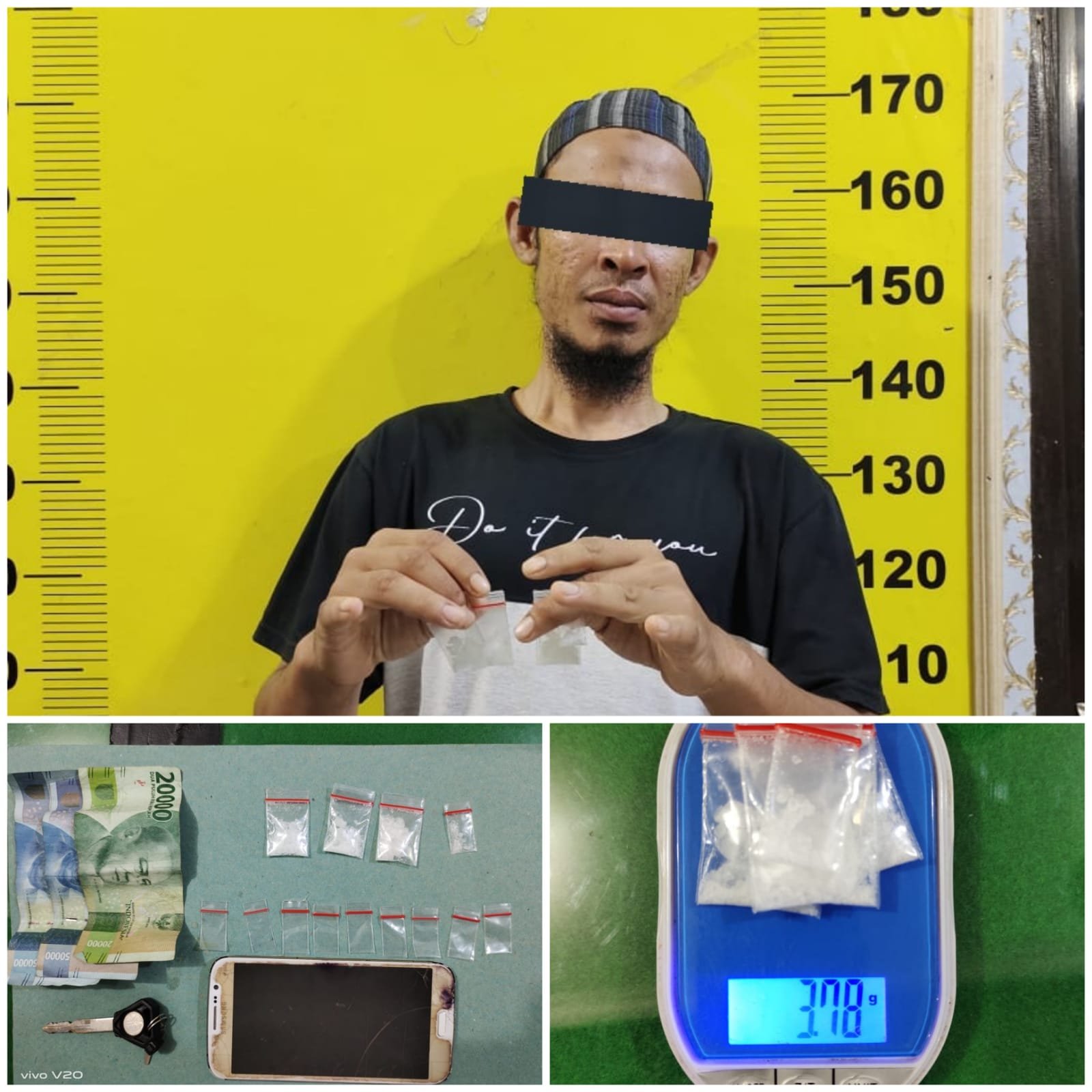 Polres Asahan Ringkus Seorang Satpam Berkedok Pengedar Shabu