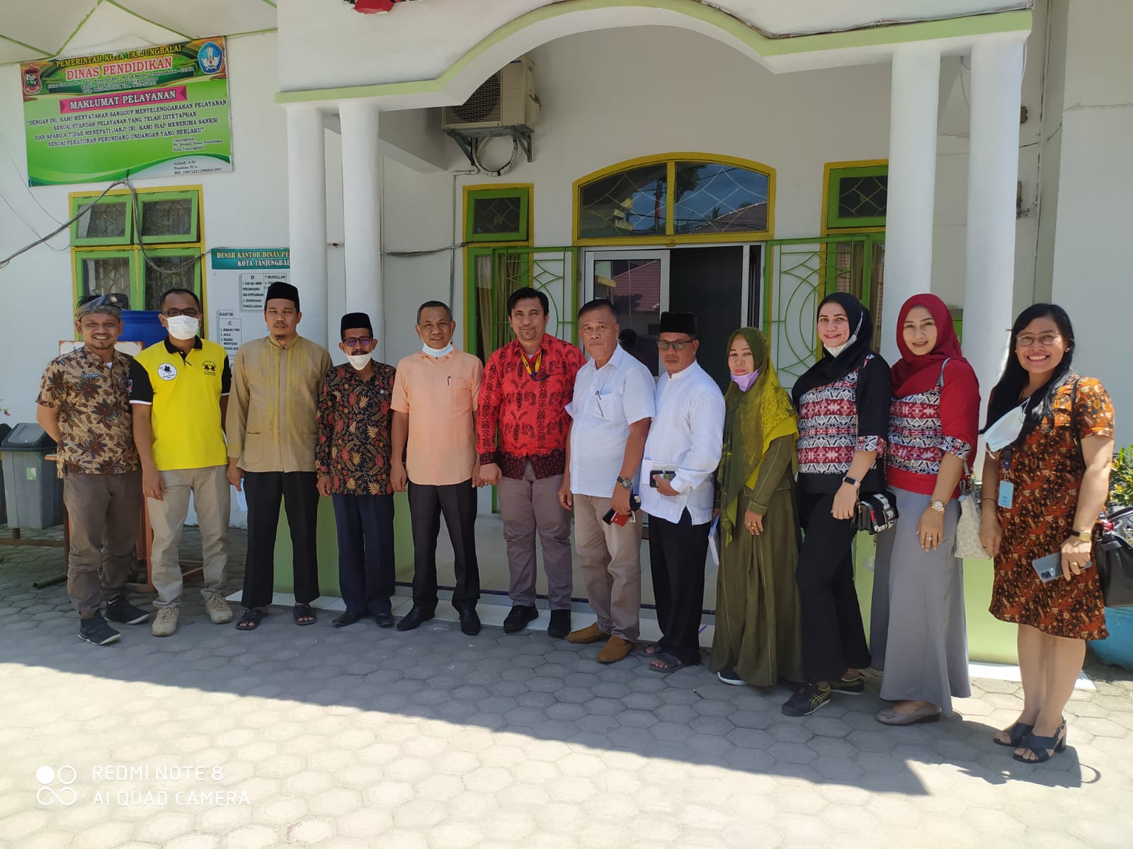 Plt.Kadisdik Pemko Tanjungbalai Terima Kunjungan Kanwil Kementrian Hukum Dan HAM Propinsi Sumut.