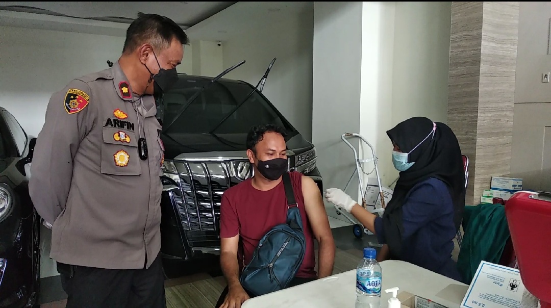 Polsek Medan Timur Gelar Vaksinasi Covid-19 Dosis II di Dua Lokasi