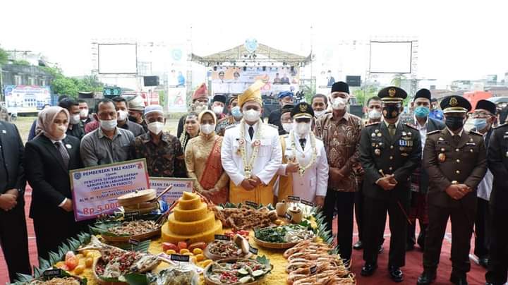 Bupati Bersama Forkopimda Rayakan Hari Jadi Pemkab Labuhanbatu Ke-76 Tahun.