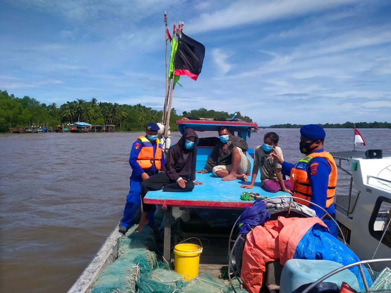 Senin 18 Oktober 2021 Situasi dan Kondisi Perairan di Wilkum Polres Tanjung Balai Selama 1 X 12 Jam Kondusif