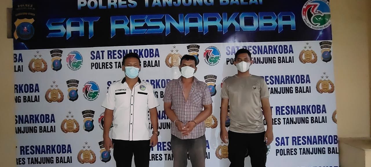 Sat Narkoba Polres Tanjung Balai Ringkus NYM Bandar Narkona Sei Kapuas, 21,91 Gram Shahu Turut Disita